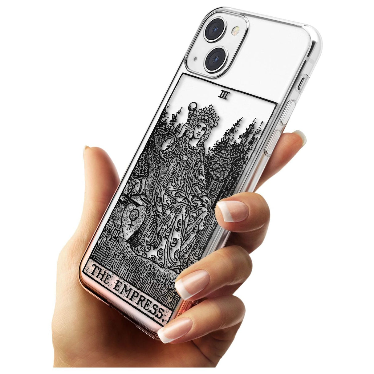 Personalised The Empress Tarot Card - Transparent Custom Phone Case iPhone 15 Pro Max / Black Impact Case,iPhone 15 Plus / Black Impact Case,iPhone 15 Pro / Black Impact Case,iPhone 15 / Black Impact Case,iPhone 15 Pro Max / Impact Case,iPhone 15 Plus / Impact Case,iPhone 15 Pro / Impact Case,iPhone 15 / Impact Case,iPhone 15 Pro Max / Magsafe Black Impact Case,iPhone 15 Plus / Magsafe Black Impact Case,iPhone 15 Pro / Magsafe Black Impact Case,iPhone 15 / Magsafe Black Impact Case,iPhone 14 Pro Max / Black