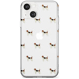 Beagle Dog Pattern Clear Phone Case iPhone 13 / Clear Case,iPhone 13 Mini / Clear Case,iPhone 14 / Clear Case,iPhone 14 Plus / Clear Case Blanc Space