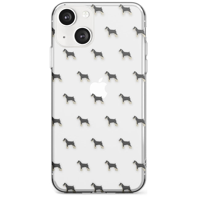 Schnauzer Dog Pattern Clear