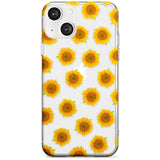 Sunflowers Transparent Pattern