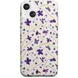 Violet Floral Pattern Design - Cream