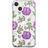 Purple Blossoms Transparent Floral