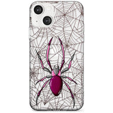 Arachnophobia Phone Case iPhone 13 / Clear Case,iPhone 13 Mini / Clear Case,iPhone 14 / Clear Case,iPhone 14 Plus / Clear Case Blanc Space