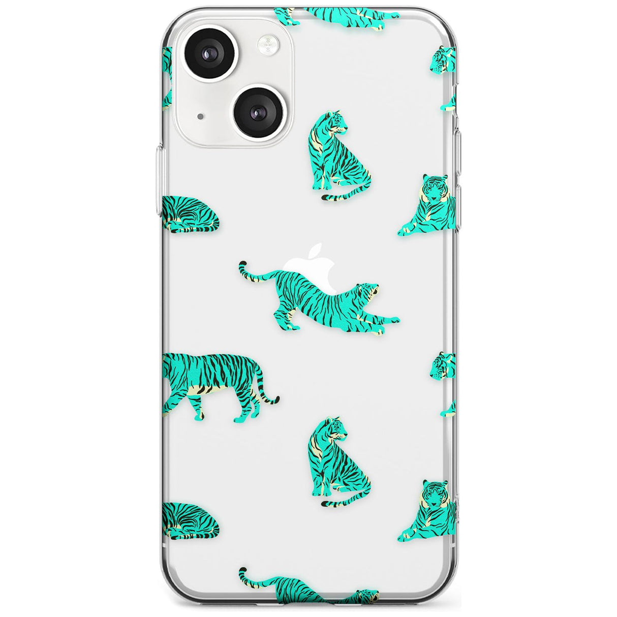 Turquoise Tiger Jungle Cat Pattern