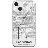 Map of Las Vegas, Nevada Phone Case iPhone 13 / Clear Case,iPhone 13 Mini / Clear Case,iPhone 14 / Clear Case,iPhone 14 Plus / Clear Case Blanc Space