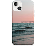 Beach Pier Photograph Phone Case iPhone 13 / Clear Case,iPhone 13 Mini / Clear Case,iPhone 14 / Clear Case,iPhone 14 Plus / Clear Case Blanc Space