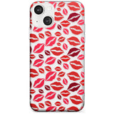 Lips Pattern Phone Case iPhone 13 / Clear Case,iPhone 13 Mini / Clear Case,iPhone 14 / Clear Case,iPhone 14 Plus / Clear Case Blanc Space