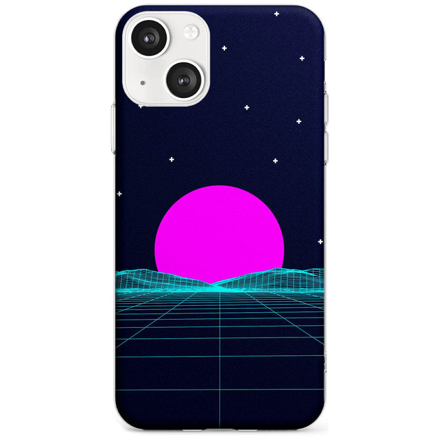 Miami Sunset Vaporwave Slim Phone Case for iPhone 13 & 13 Mini