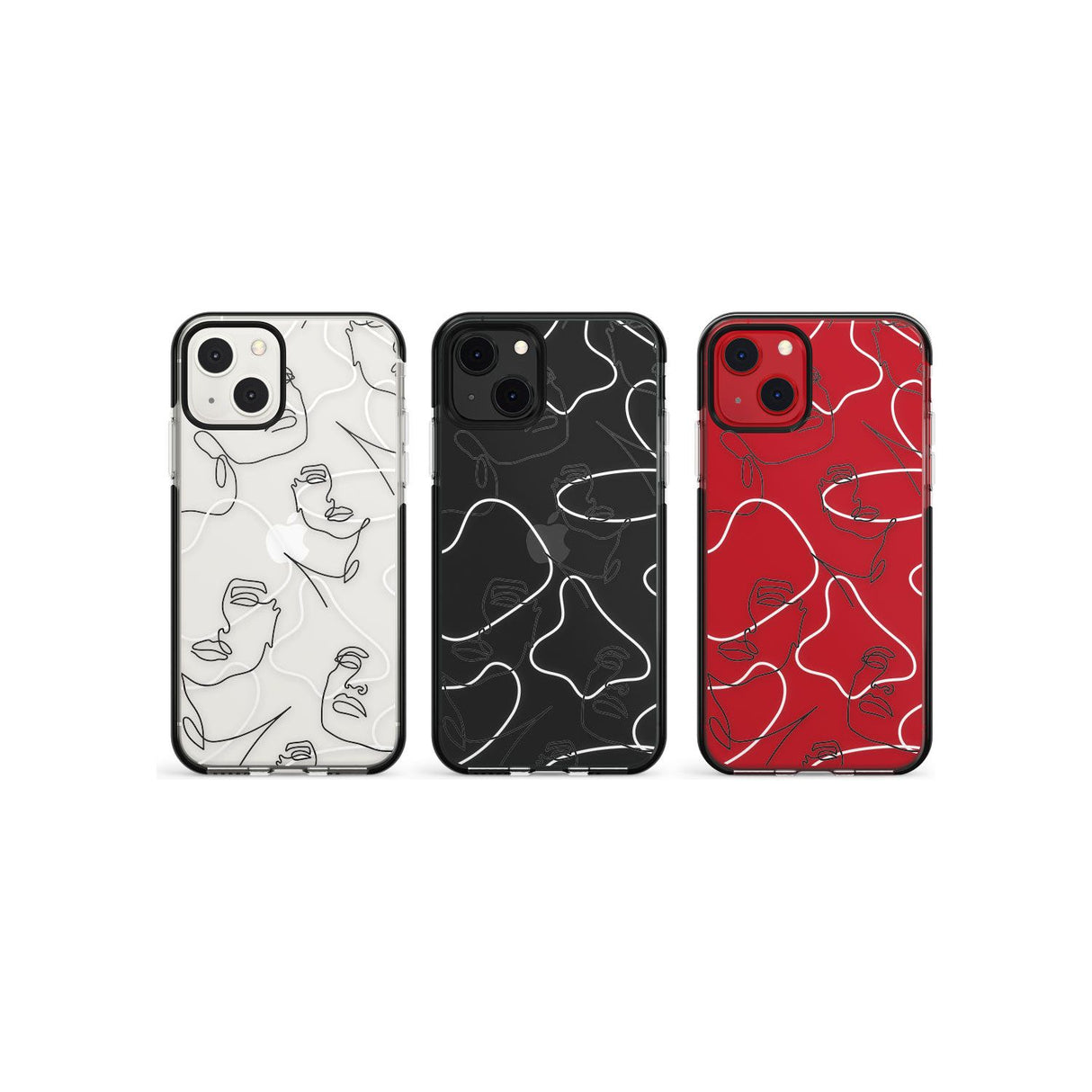 Personalised Abstract Faces Phone Case for iPhone 13 Mini