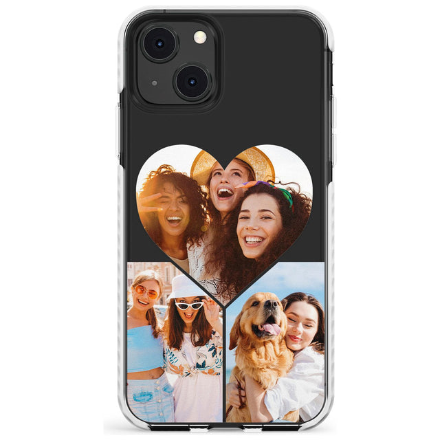 Personalised Heart Photo GridPhone Case for iPhone 13 Mini