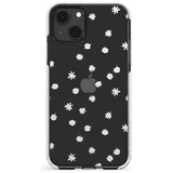 White Stars on Clear Phone Case for iPhone 13 Mini