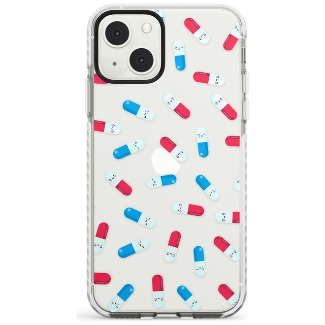 Kawaii Pill PatternPhone Case for iPhone 13 Mini