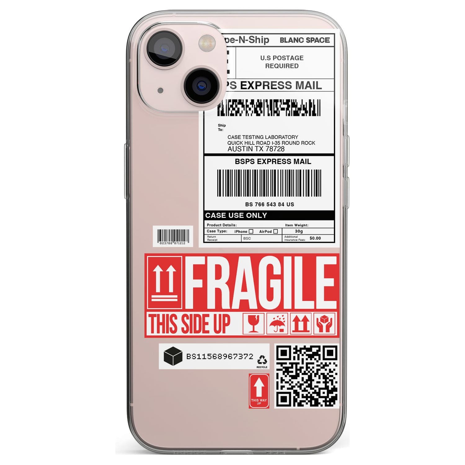 Shipping LabelPhone Case for iPhone 13 Mini