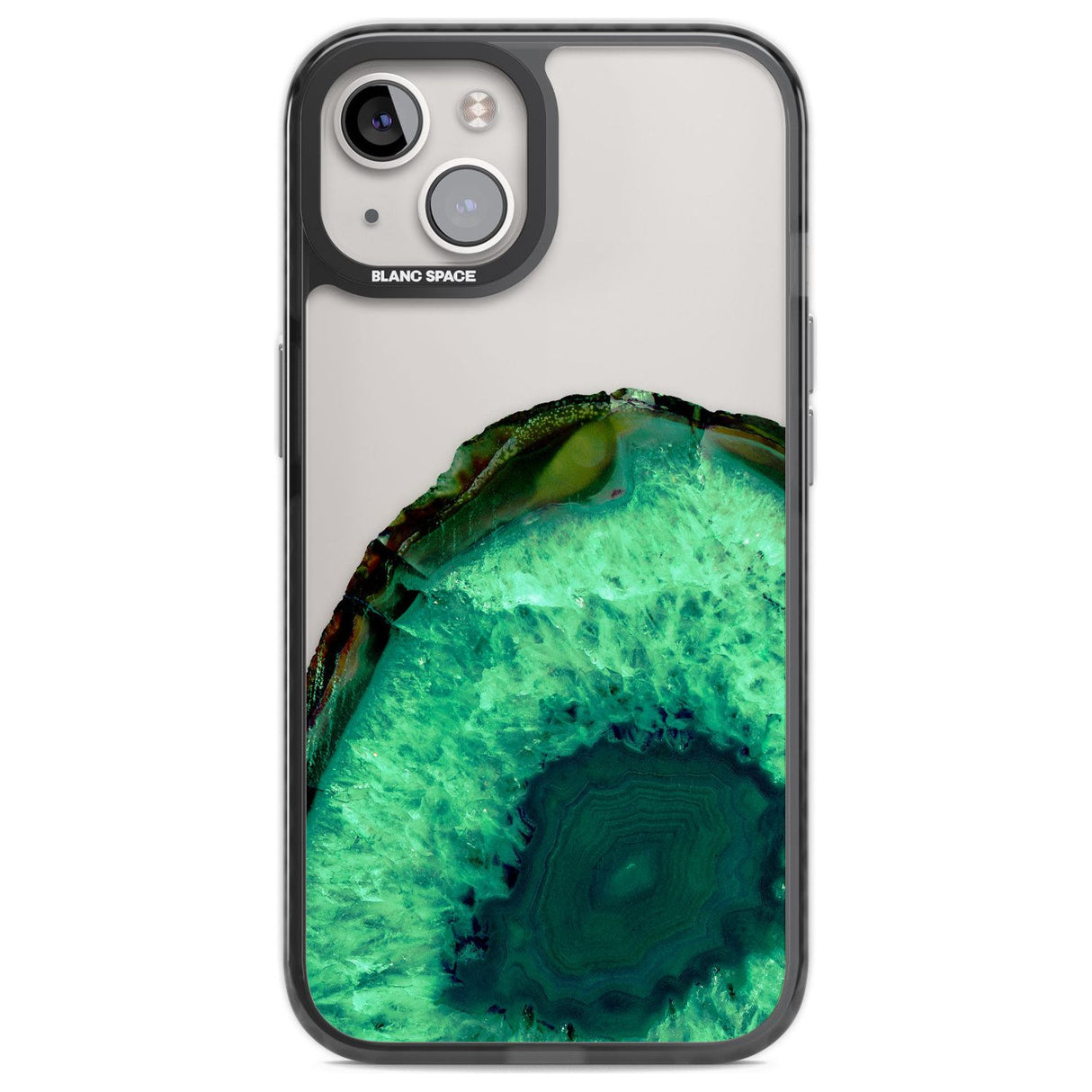 Emerald Green Gemstone Crystal Clear Design Phone Case iPhone 12 / Black Impact Case,iPhone 13 / Black Impact Case,iPhone 12 Pro / Black Impact Case,iPhone 14 / Black Impact Case,iPhone 15 Plus / Black Impact Case,iPhone 15 / Black Impact Case Blanc Space