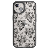 Black Tiger Roar Pattern Phone Case iPhone 13 / Black Impact Case,iPhone 12 Pro / Black Impact Case,iPhone 12 / Black Impact Case,iPhone 14 / Black Impact Case,iPhone 15 Plus / Black Impact Case,iPhone 15 / Black Impact Case Blanc Space