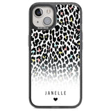 Personalised Pastel Leopard Spots Custom Phone Case iPhone 12 / Black Impact Case,iPhone 13 / Black Impact Case,iPhone 12 Pro / Black Impact Case,iPhone 14 / Black Impact Case,iPhone 15 Plus / Black Impact Case,iPhone 15 / Black Impact Case Blanc Space