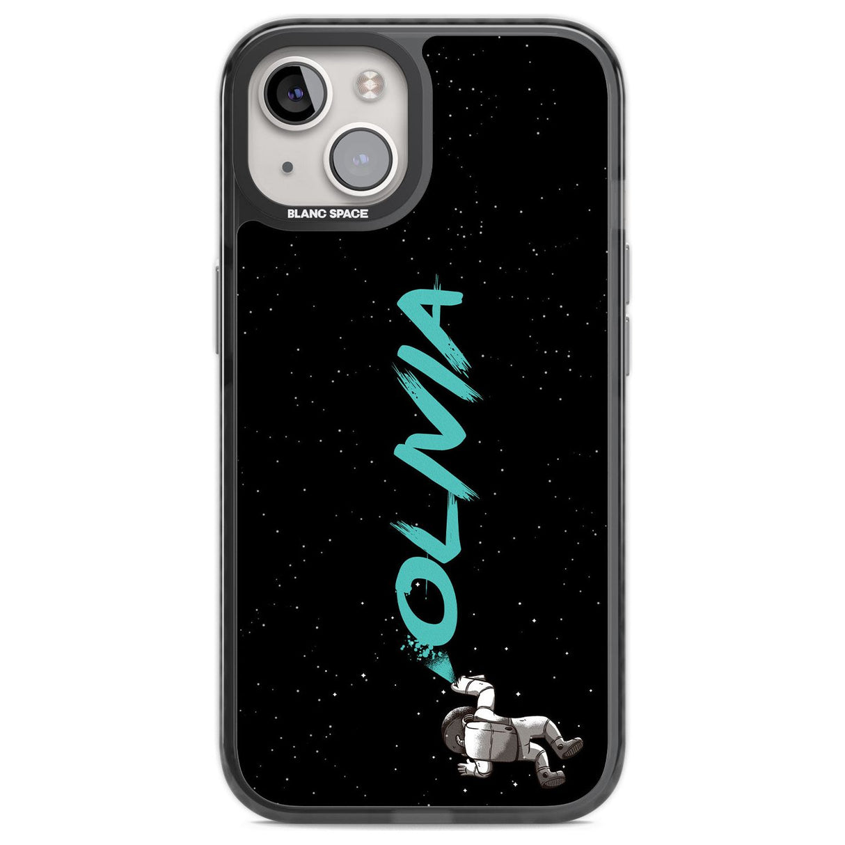 Personalised Graffiti Astronaut Custom Phone Case iPhone 12 / Black Impact Case,iPhone 13 / Black Impact Case,iPhone 12 Pro / Black Impact Case,iPhone 14 / Black Impact Case,iPhone 15 Plus / Black Impact Case,iPhone 15 / Black Impact Case Blanc Space