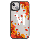 Personalised Monogram Autumn Leaves Custom Phone Case iPhone 13 / Black Impact Case,iPhone 12 Pro / Black Impact Case,iPhone 12 / Black Impact Case,iPhone 14 / Black Impact Case,iPhone 15 Plus / Black Impact Case,iPhone 15 / Black Impact Case Blanc Space