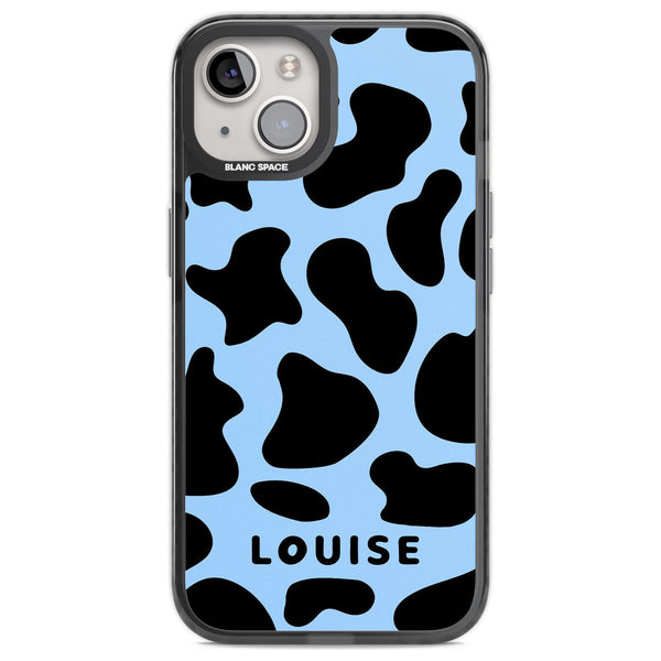 Personalised Blue And Black Cow Print