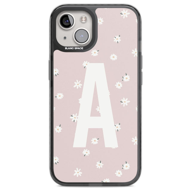 Personalised Pink Daisy Personalised Custom Phone Case iPhone 12 / Black Impact Case,iPhone 13 / Black Impact Case,iPhone 12 Pro / Black Impact Case,iPhone 14 / Black Impact Case,iPhone 15 Plus / Black Impact Case,iPhone 15 / Black Impact Case Blanc Space