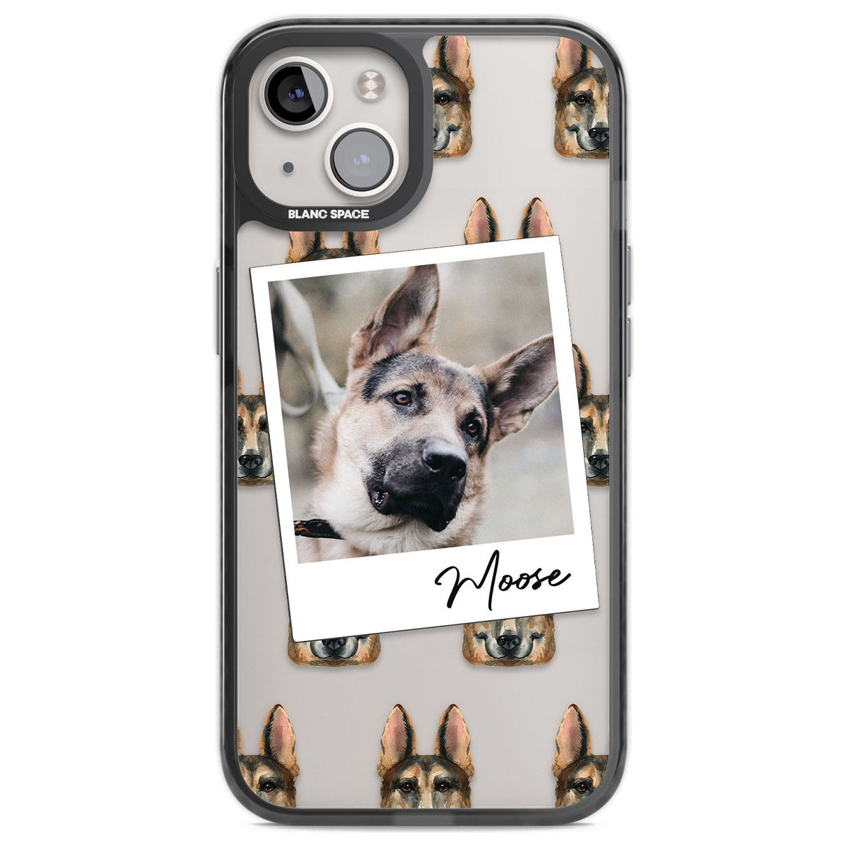 Personalised German Shepherd - Dog Photo Custom Phone Case iPhone 12 / Black Impact Case,iPhone 13 / Black Impact Case,iPhone 12 Pro / Black Impact Case,iPhone 14 / Black Impact Case,iPhone 15 Plus / Black Impact Case,iPhone 15 / Black Impact Case Blanc Space