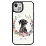 Personalised Black Lab Watercolour Dog Portrait Custom Phone Case iPhone 12 / Black Impact Case,iPhone 13 / Black Impact Case,iPhone 12 Pro / Black Impact Case,iPhone 14 / Black Impact Case,iPhone 15 Plus / Black Impact Case,iPhone 15 / Black Impact Case Blanc Space