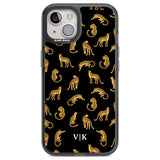 Personalised Cheetah Pattern: Black Custom Phone Case iPhone 12 / Black Impact Case,iPhone 13 / Black Impact Case,iPhone 12 Pro / Black Impact Case,iPhone 14 / Black Impact Case,iPhone 15 Plus / Black Impact Case,iPhone 15 / Black Impact Case Blanc Space