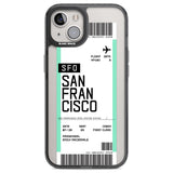 Personalised San Francisco Boarding Pass Custom Phone Case iPhone 12 / Black Impact Case,iPhone 13 / Black Impact Case,iPhone 12 Pro / Black Impact Case,iPhone 14 / Black Impact Case,iPhone 15 Plus / Black Impact Case,iPhone 15 / Black Impact Case Blanc Space