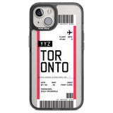 Personalised Toronto Boarding Pass Custom Phone Case iPhone 12 / Black Impact Case,iPhone 13 / Black Impact Case,iPhone 12 Pro / Black Impact Case,iPhone 14 / Black Impact Case,iPhone 15 Plus / Black Impact Case,iPhone 15 / Black Impact Case Blanc Space