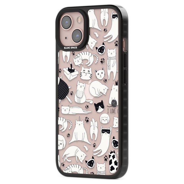 Cartoon Cat Collage - Black & White Phone Case iPhone 15 Pro Max / Black Impact Case,iPhone 15 Plus / Black Impact Case,iPhone 15 Pro / Black Impact Case,iPhone 15 / Black Impact Case,iPhone 15 Pro Max / Impact Case,iPhone 15 Plus / Impact Case,iPhone 15 Pro / Impact Case,iPhone 15 / Impact Case,iPhone 15 Pro Max / Magsafe Black Impact Case,iPhone 15 Plus / Magsafe Black Impact Case,iPhone 15 Pro / Magsafe Black Impact Case,iPhone 15 / Magsafe Black Impact Case,iPhone 14 Pro Max / Black Impact Case,iPhone 1