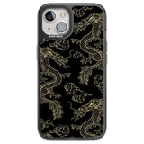 Black and Gold Dragon Pattern Phone Case iPhone 13 / Black Impact Case,iPhone 12 Pro / Black Impact Case,iPhone 12 / Black Impact Case,iPhone 14 / Black Impact Case,iPhone 15 Plus / Black Impact Case,iPhone 15 / Black Impact Case Blanc Space