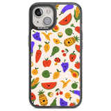 Mixed Kawaii Food Icons - Solid Phone Case iPhone 12 / Black Impact Case,iPhone 13 / Black Impact Case,iPhone 12 Pro / Black Impact Case,iPhone 14 / Black Impact Case,iPhone 15 Plus / Black Impact Case,iPhone 15 / Black Impact Case Blanc Space