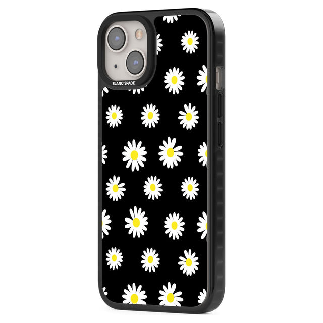 White Daisy Pattern (Black)