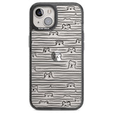 Dog Line Art - Black Phone Case iPhone 12 / Black Impact Case,iPhone 13 / Black Impact Case,iPhone 12 Pro / Black Impact Case,iPhone 14 / Black Impact Case,iPhone 15 Plus / Black Impact Case,iPhone 15 / Black Impact Case Blanc Space