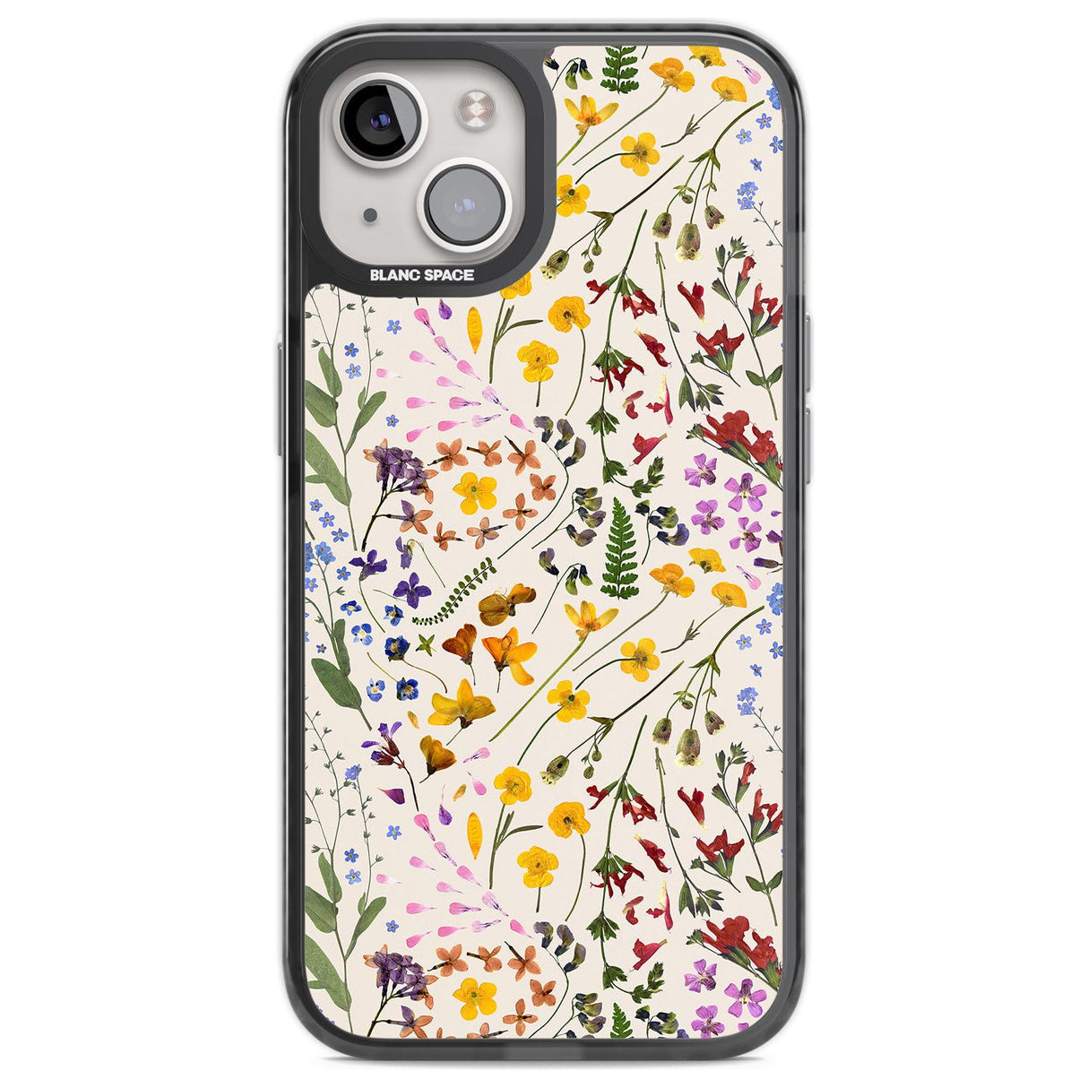 Wildflower & Leaves Cluster Design - Cream