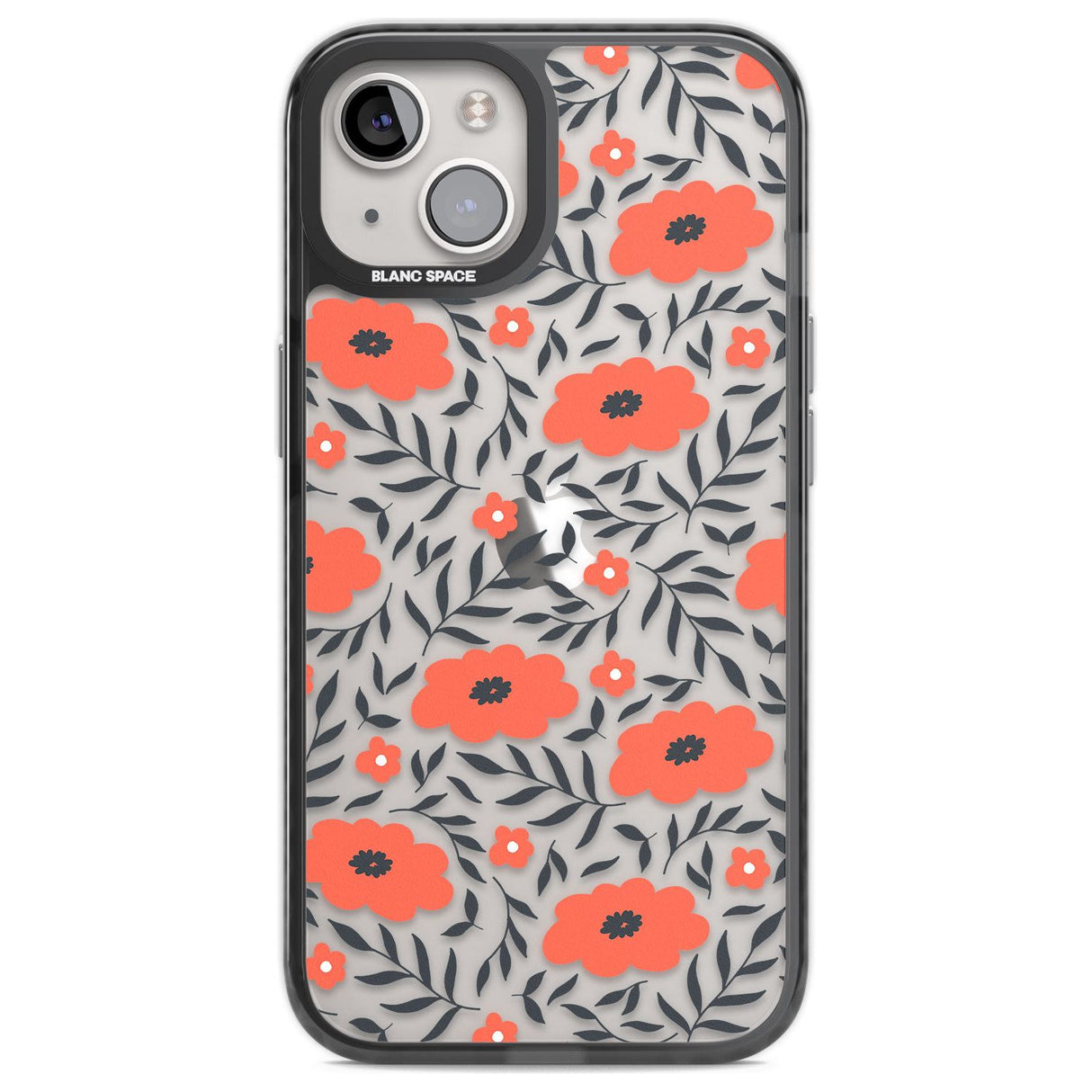 Red Poppy Transparent Floral