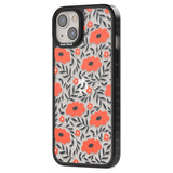 Red Poppy Transparent Floral