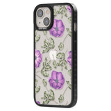 Purple Blossoms Transparent Floral