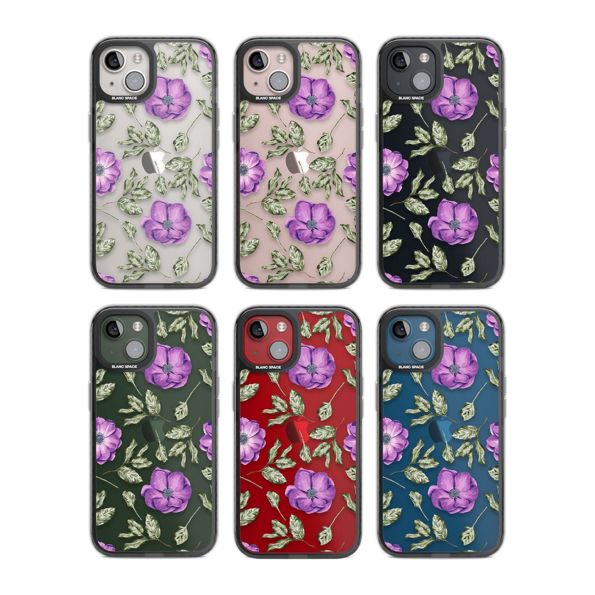 Purple Blossoms Transparent Floral