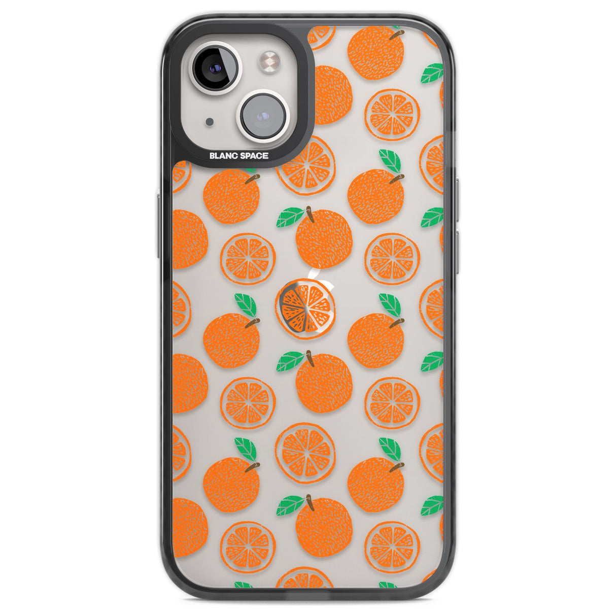 Orange Pattern Phone Case iPhone 12 / Black Impact Case,iPhone 13 / Black Impact Case,iPhone 12 Pro / Black Impact Case,iPhone 14 / Black Impact Case,iPhone 15 Plus / Black Impact Case,iPhone 15 / Black Impact Case Blanc Space