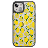 Bright Lemon Fruity Pattern Phone Case iPhone 12 / Black Impact Case,iPhone 13 / Black Impact Case,iPhone 12 Pro / Black Impact Case,iPhone 14 / Black Impact Case,iPhone 15 Plus / Black Impact Case,iPhone 15 / Black Impact Case Blanc Space