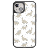 Adorable Dinosaurs Pattern Phone Case iPhone 12 / Black Impact Case,iPhone 13 / Black Impact Case,iPhone 12 Pro / Black Impact Case,iPhone 14 / Black Impact Case,iPhone 15 Plus / Black Impact Case,iPhone 15 / Black Impact Case Blanc Space