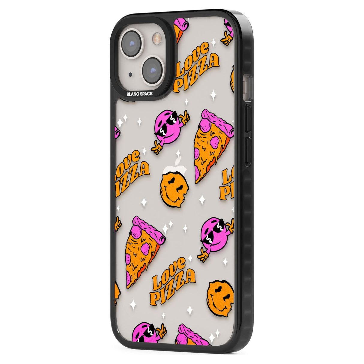 Psychedelic Love Pizza Pattern (Clear)