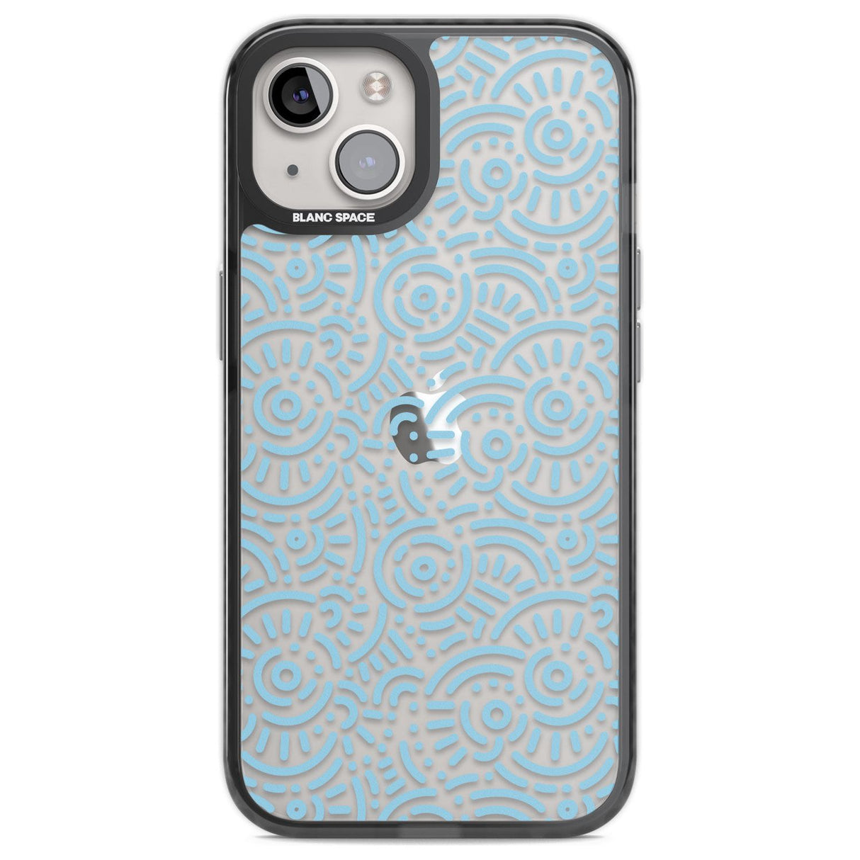 Light Blue Pattern Memphis Retro Pattern Design Phone Case iPhone 12 / Black Impact Case,iPhone 13 / Black Impact Case,iPhone 12 Pro / Black Impact Case,iPhone 14 / Black Impact Case,iPhone 15 Plus / Black Impact Case,iPhone 15 / Black Impact Case Blanc Space