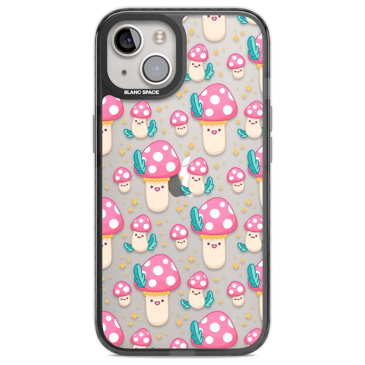 Cute Mushrooms Pattern Phone Case iPhone 13 / Black Impact Case,iPhone 12 Pro / Black Impact Case,iPhone 12 / Black Impact Case,iPhone 14 / Black Impact Case,iPhone 15 Plus / Black Impact Case,iPhone 15 / Black Impact Case Blanc Space