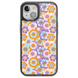 Flower Power Pattern Phone Case iPhone 13 / Black Impact Case,iPhone 12 Pro / Black Impact Case,iPhone 12 / Black Impact Case,iPhone 14 / Black Impact Case,iPhone 15 Plus / Black Impact Case,iPhone 15 / Black Impact Case Blanc Space