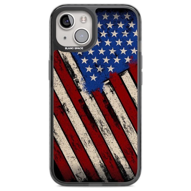 Distressed US Flag Phone Case iPhone 13 / Black Impact Case,iPhone 12 Pro / Black Impact Case,iPhone 12 / Black Impact Case,iPhone 14 / Black Impact Case,iPhone 15 Plus / Black Impact Case,iPhone 15 / Black Impact Case Blanc Space