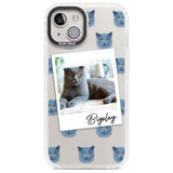 Personalised English Blue Cat Photo Custom Phone Case iPhone 13 / Impact Case,iPhone 14 / Impact Case,iPhone 15 Plus / Impact Case,iPhone 15 / Impact Case Blanc Space