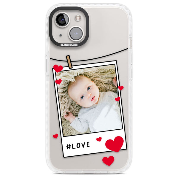 Personalised Paperclip & Hearts Polaroid