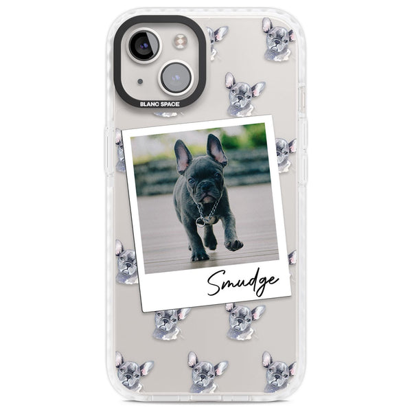 Personalised Grey French Bulldog Instant Camera Photo